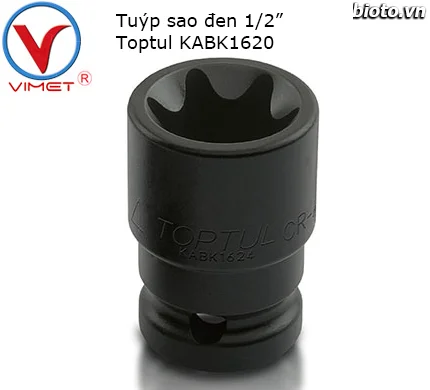 Tuýp sao đen 1/2" Toptul KABK1620